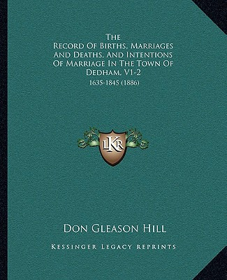 Libro The Record Of Births, Marriages And Deaths, And Int...