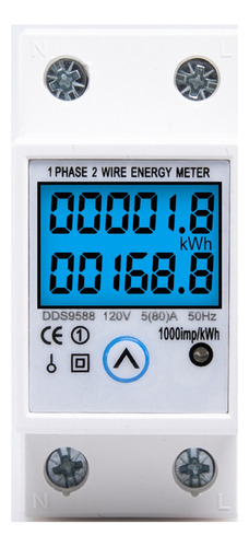 Single Phase Din Rail Power Meter Reset Voltage Zero 1