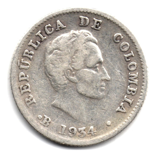 10 Centavos 1934 Bogotá