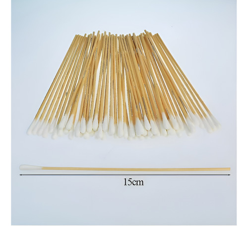 Hisopos Madera Largos 15cm X10 Unidades