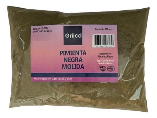 Pimienta Negra Molida 350grs.