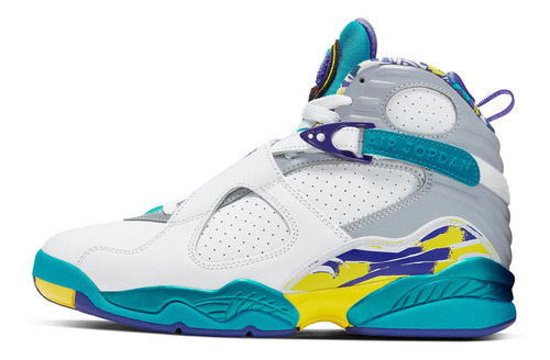 Zapatillas Jordan 8 Retro White Aqua (2019) Ci1236_100   