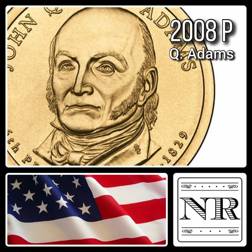 Estados Unidos - 1 Dolar - Año 2008 P - Km #427 - Q. Adams