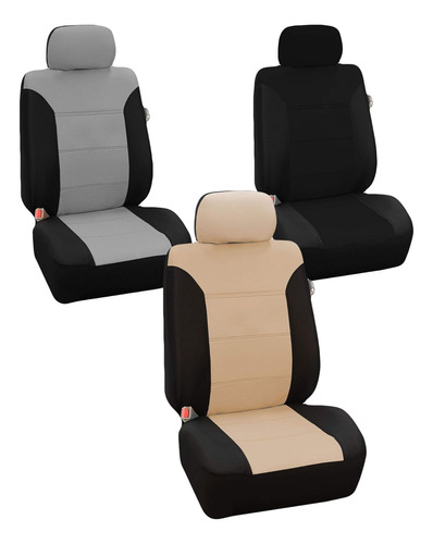 Fundas De Asiento Automotriz De Tres Filas De Color Caqui Cl
