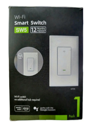 Interruptor Wifi Inteligente Switch De Pared Sw5 15a