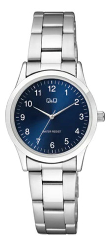 Reloj Q&q Dama/ Dial Azul C09a-004py / Acero/ Water Resist