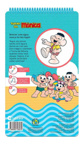 Imagem 5 de 5 de Livro Aquabook Turma Da Monica Culturama Pinta Com Agua