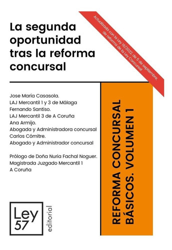 Libro La Segunda Oportunidad Tras La Reforma Concursal - ...