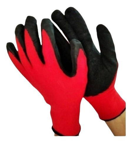 Guantes Tejido Anticorte Con Latex Operario Por 6 Pares