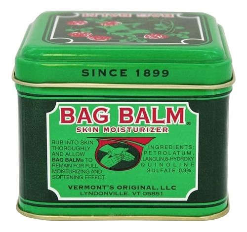 Bag Balm Vermont's Ungüento Hidratante Para Pieles Secas 8oz