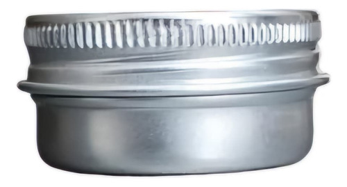 Lata Aluminio Plateada 10grs Pomadera 20pz