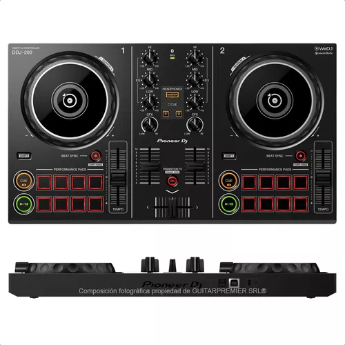 Controlador Dj Pioneer 2 Canales Ddj-200 Usb Bluetooth