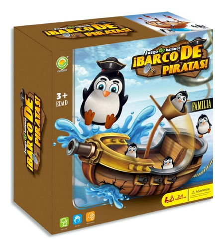 Juego De Balance Barco De Piratas Pingüinos