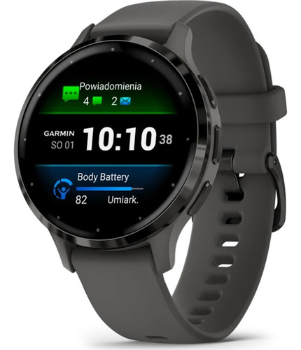 Smartwatch Garmin Venu 3s 010-02785-02 1.2" caixa 41mm, pulseira  preta 010-02785-02