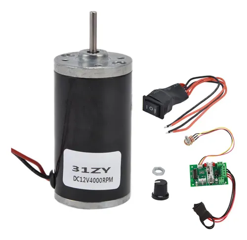 Motore DC Ad Alta Velocità 150W – 12V/24V, Rotazione CW/CCW, Perfetto Per Progetti Fai-da-te E Piccoli Elettrodomestici