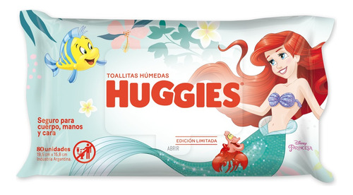 Wipes 4 En 1 Edicion Limitada 12x80 Huggies Sirenita