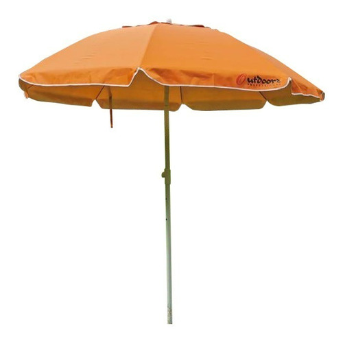 Sombrilla Sombrilla de Playa con Deflector de viento Outdoors Professional U2080 reclinable  color naranja