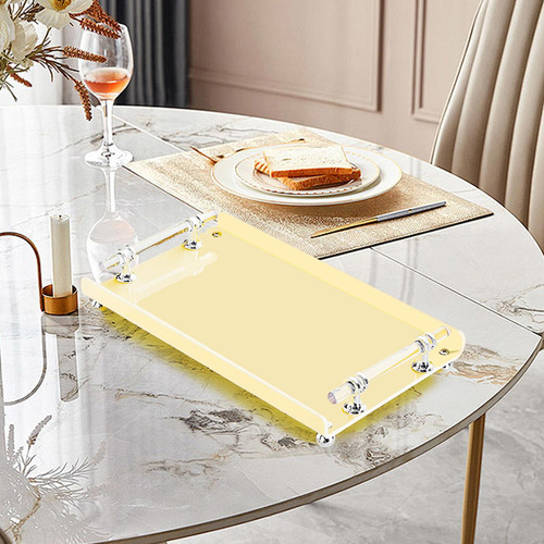 Bandeja Rectangular Para Servir Con Asas, Bandeja Decorativa