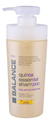 Shampoo  Balance Quinoa Para Cabello Rizado, Permanente Y Te