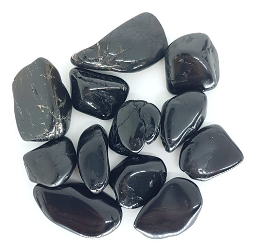Cristal - Pedra Rolada - Turmalina Negra (pacote Com 100g)