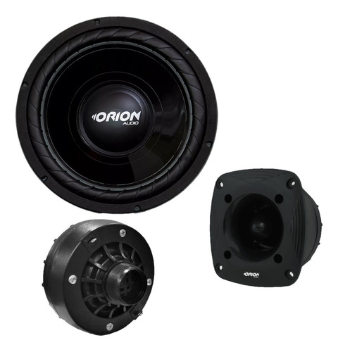 Kit Subwoofer 12 Polegadas + Driver E Super Tweeter Orion