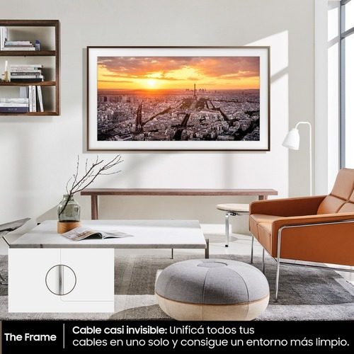 Imagen 5 de 9 de Smart Tv Samsung The Frame Qled 4k 55'' + Marco Beige