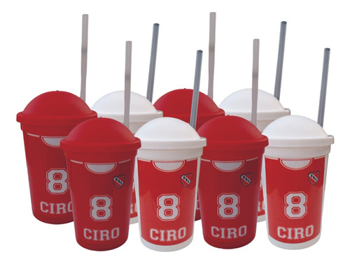 15 Vasos Milkishake Personalizado Souvenir Cumpleaños Fútbol