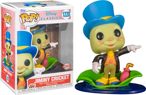 Funko Pop Pinocchio Jiminy Cricket On Leaf #1228 Pepe Grillo