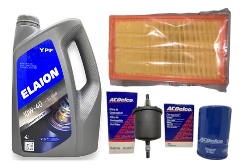 Kit Aceite Elaion F30 Y Filtros Vw Gol Power Country 1.4 1.6