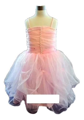 Vestido Infantil Festa Barbie Bailarina Rosa Tam 1