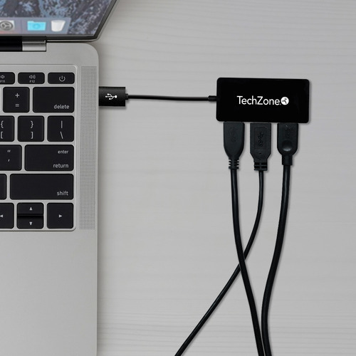 Hub 4 Puertos Usb2.0 Alta Velocidad Carga Y Transfiere Datos