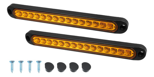 Pieza Luz Led Amarilla Para Señal Giro Tira Trasera Utv Atv