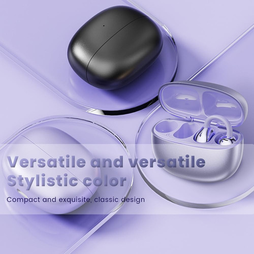 Auriculares Bluetooth Abiertos Tipo Clip M108 Con Cápsula Esférica, Enc De Cancelación De Ruido, Resistentes Al Agua/sudor, Control Por Voz Y Baja Latencia Para Gaming