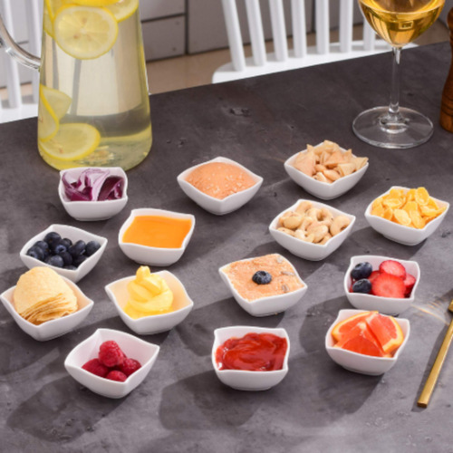 Set X3 Copetinero Ceramica Dip Bowl Cazuela Apilable Salsa
