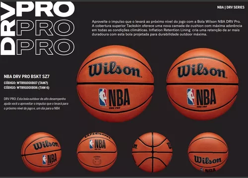 Bola de Basquete Wilson WNBA Authentic Indoor/Outdoor #6 Branco e Laranja