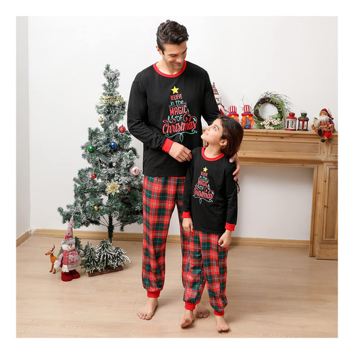 Conjunto Pijama Navidad Familiar Juego Navideño Para Mujer