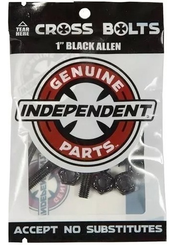 Pernos Skate Allen 1 Black Independent / Renace