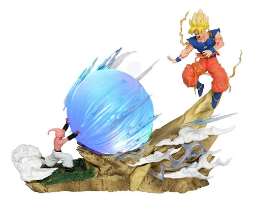 Diorama Figura Goku Vs Kid Majin Buu 