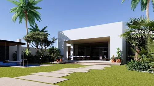 Preventa Casa De Una Sola Planta Con Doble Altura En Club De Golf Santa Fe Xochitepec Morelos