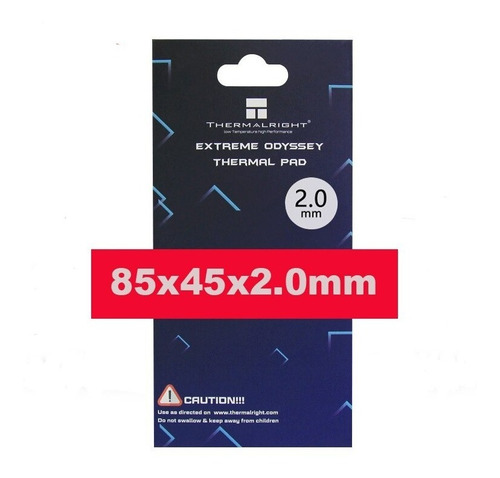 Imagem 6 de 6 de Thermal Pad Thermalright Extreme 2mm - 85x45mm 12.8w/mk