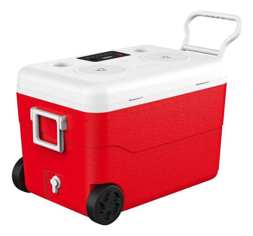 Caixa Termica Kokay Com Som Bluetooth Embutido 55l Vermelho