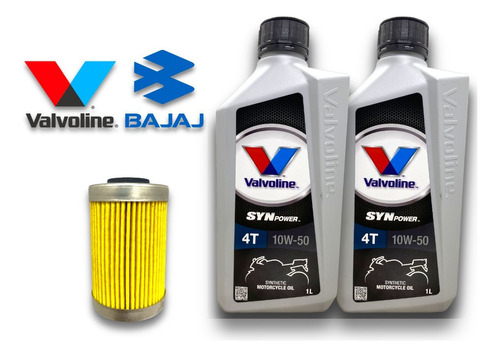 Kit Aceite Valvoline 10w50 + Filtro Bajaj Rouser Ns As 200 