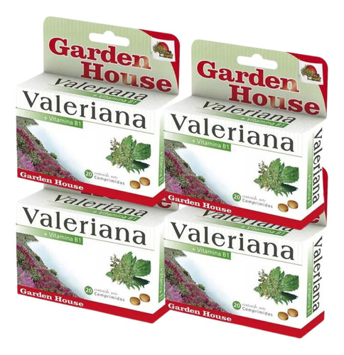 Garden House Valeriana Tranquilizante Sedante Natural 20comp Pack X4