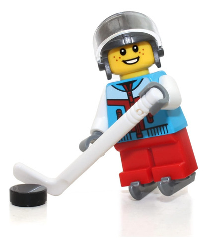 Minifigura De Lego Holiday, Jugador De Hockey Sobre Hielo, N