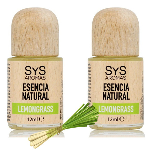 Esencia Natural  Aromaterapia Lemon Grass Sys X 2 (24 Ml )