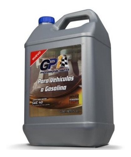 Aceite Monogrado Para Motor A Gasolina Gp1 Sae 40 Api Sf