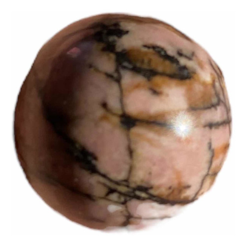 1 Esfera Rodonita Piedra Sanadora Yoga Mineral Colección 