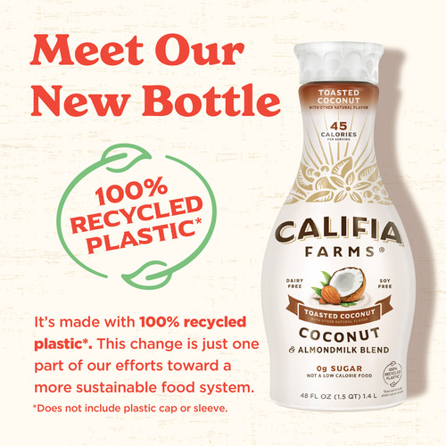 Califia Farms Cero Azúcar, Leche De Coco Y Almendras 1.4 L.