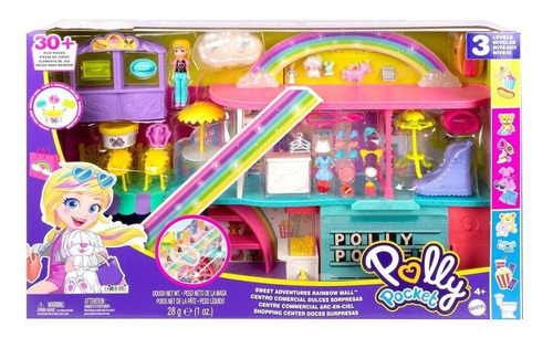 Muñeca Set De Juego Polly Pocket Shopping Doces