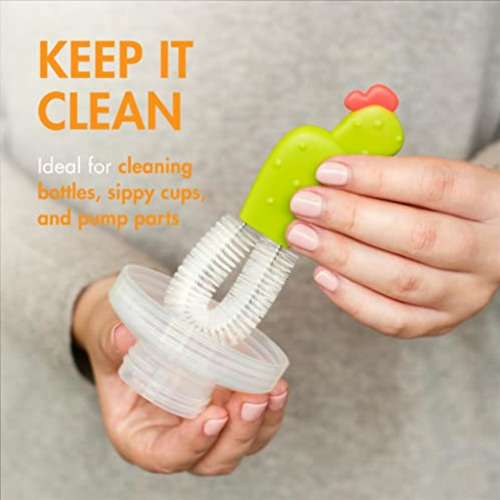 Boon Juego De 4 Cepillos De Limpieza Para Botellas De
